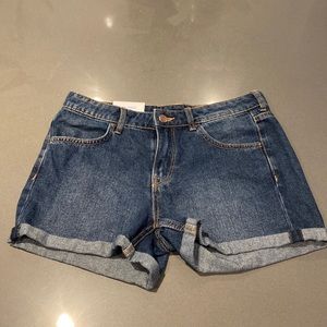 H&M regular waist jeans shorts